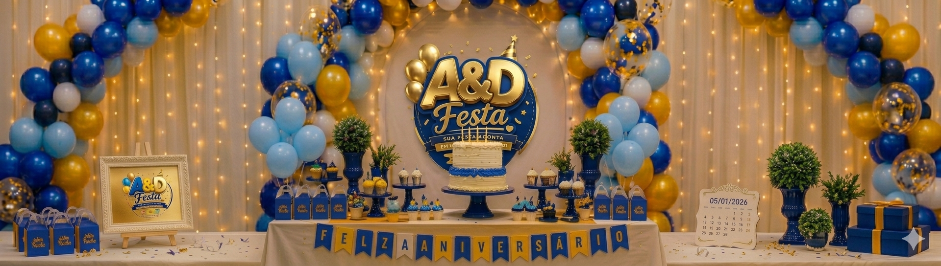 Decoração de festa infantil A&D Festa